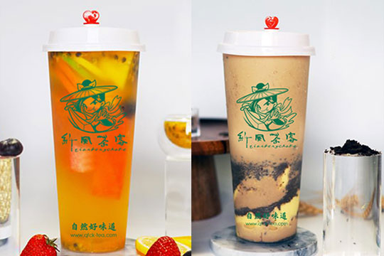 纤风茶客奶茶产品图
