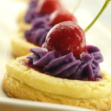健康美味紫薯樱桃酥的做法