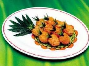 虾蟹菠萝
